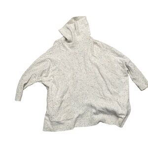 LOFT Cozy Speckled Turtleneck Sweater | Size Large